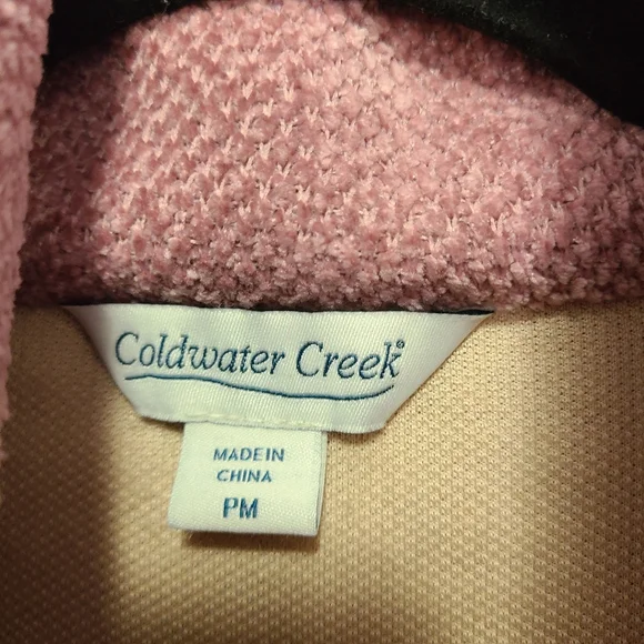 COLDWATER CREEK Patchwork Hearts Soft Artists Wonder Jacket PM - Picture 3 of 9